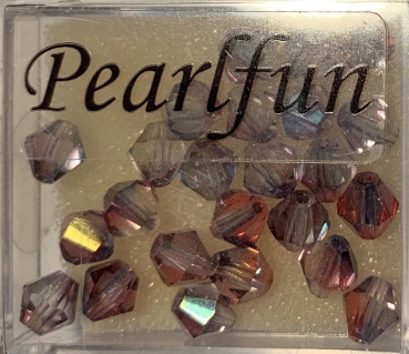 Facettenperlen brillantschliff, hellviolett